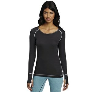 Hot Chillys Geo Pro Long Sleeve Thumbhole Cuffs UPF 30+ Wicking Shirt L